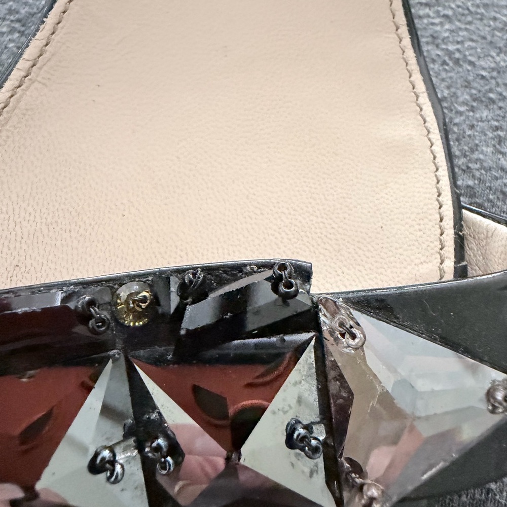 Prada Black Calzature Donna Nero Taffeta Vogue Heels - Picture 2 of 5